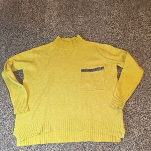 Men's Yellow Sweater with Pocket